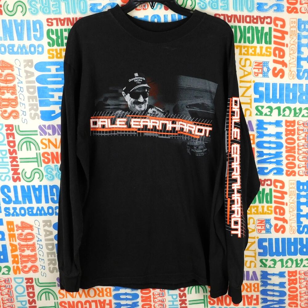 Vintage Dale Earnhardt Sr NASCAR Winners Circle Long Sleeve Shirt Mens XL